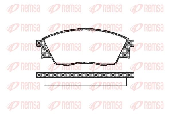 REMSA 0307.00 Brake Pad Set, disc brake