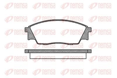 Brake Pad Set, disc brake REMSA 0307.00