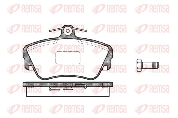 REMSA 0309.10 Brake Pad Set, disc brake