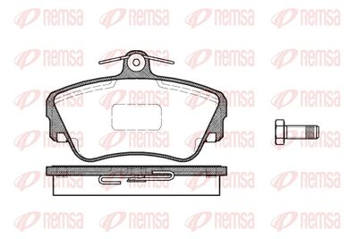Brake Pad Set, disc brake REMSA 0309.10
