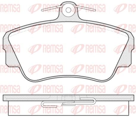 REMSA 0309.00 Brake Pad Set, disc brake