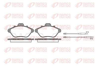 Brake Pad Set, disc brake REMSA 0310.04