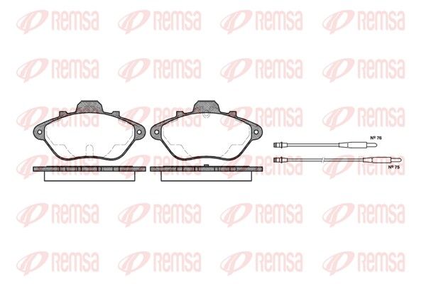 REMSA 0310.14 Brake Pad Set, disc brake