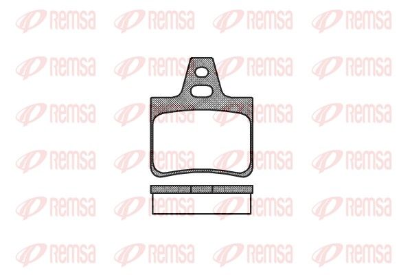 REMSA 0311.00 Brake Pad Set, disc brake