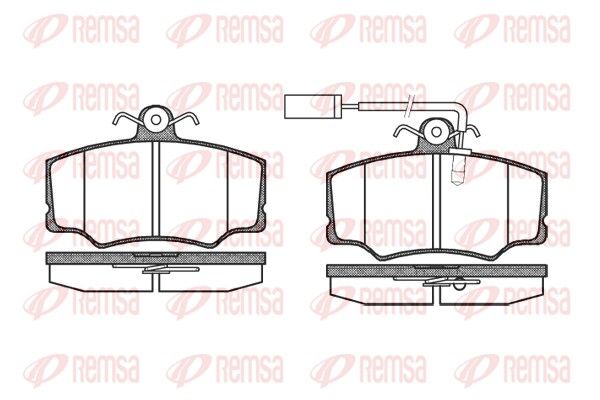 REMSA 0312.02 Brake Pad Set, disc brake