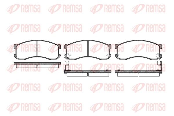 REMSA 0313.02 Brake Pad Set, disc brake