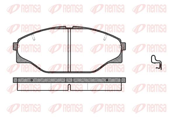 REMSA 0314.04 Brake Pad Set, disc brake