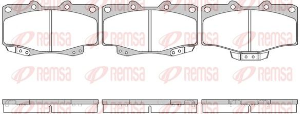 REMSA 0315.14 Brake Pad Set, disc brake