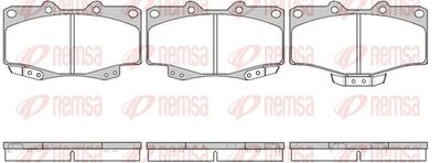 Brake Pad Set, disc brake REMSA 0315.14