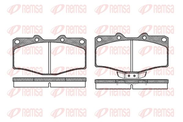 REMSA 0315.02 Brake Pad Set, disc brake