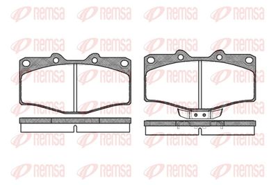 Brake Pad Set, disc brake REMSA 0315.02