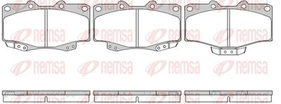Brake Pad Set, disc brake REMSA 0315.04