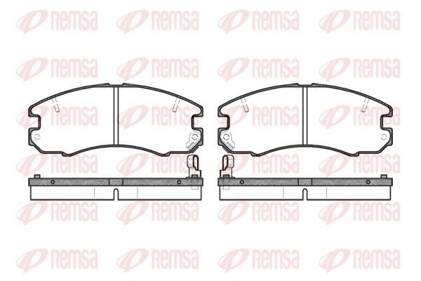 REMSA 0316.04 Brake Pad Set, disc brake