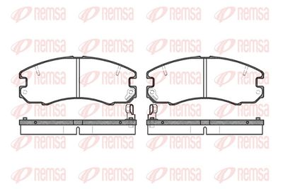Brake Pad Set, disc brake REMSA 0316.04