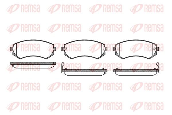 REMSA 0317.12 Brake Pad Set, disc brake