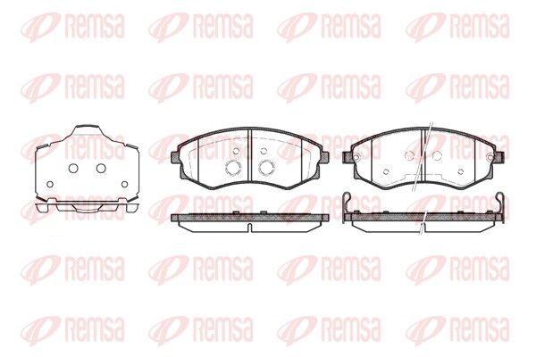 REMSA 0318.03 Brake Pad Set, disc brake