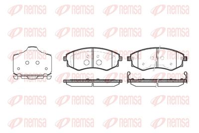 Brake Pad Set, disc brake REMSA 0318.03