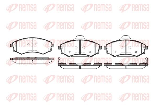 REMSA 0318.06 Brake Pad Set, disc brake