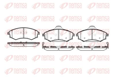 Brake Pad Set, disc brake REMSA 0318.06