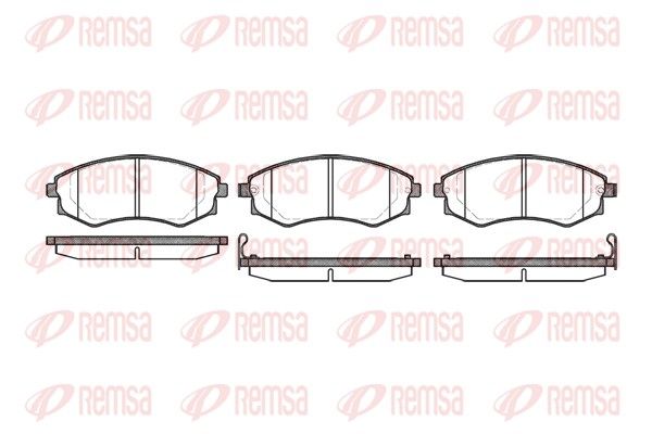 REMSA 0318.12 Brake Pad Set, disc brake