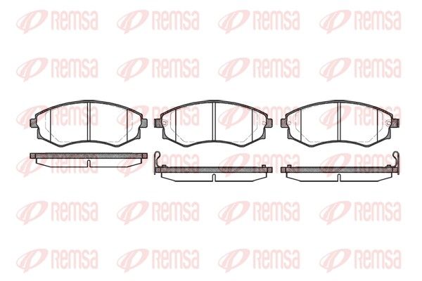 REMSA 0318.22 Brake Pad Set, disc brake