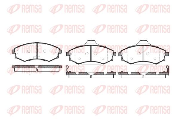 REMSA 0318.82 Brake Pad Set, disc brake