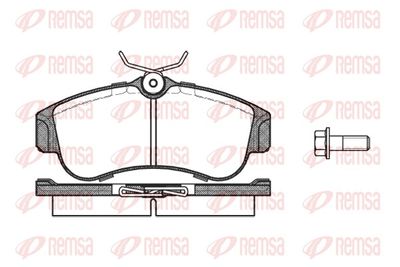 Brake Pad Set, disc brake REMSA 0320.00