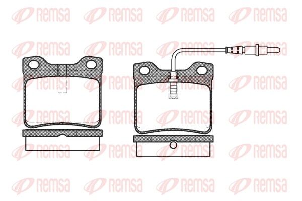 REMSA 0321.02 Brake Pad Set, disc brake