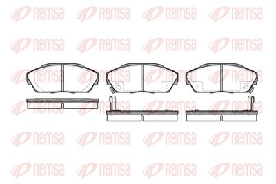 Brake Pad Set, disc brake REMSA 0323.02