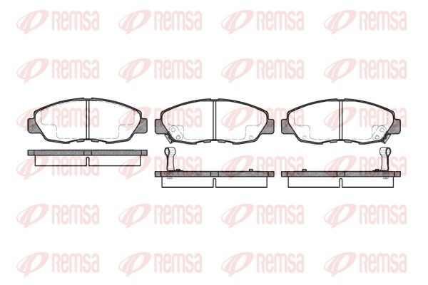 REMSA 0324.02 Brake Pad Set, disc brake