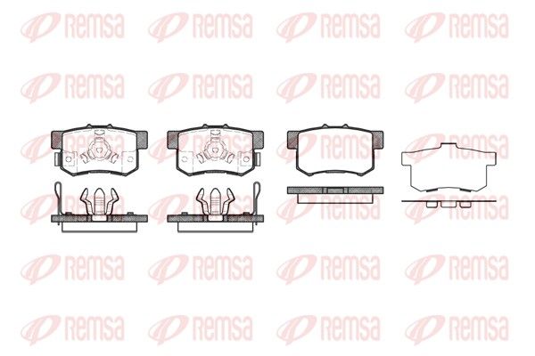 REMSA 0325.04 Brake Pad Set, disc brake