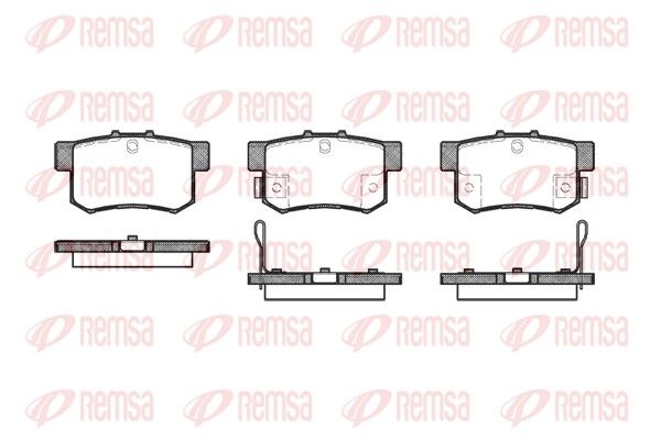 REMSA 0325.22 Brake Pad Set, disc brake