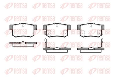 Brake Pad Set, disc brake REMSA 0325.22