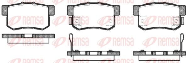 REMSA 0325.52 Brake Pad Set, disc brake