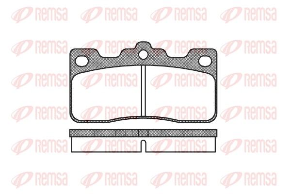 REMSA 0326.00 Brake Pad Set, disc brake