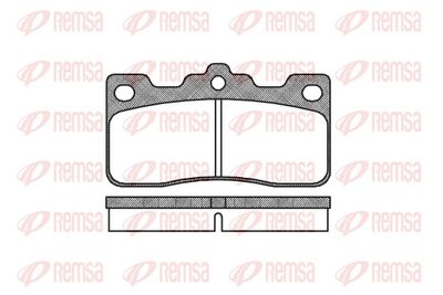 Brake Pad Set, disc brake REMSA 0326.00