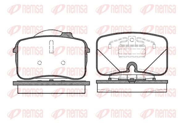 REMSA 0328.00 Brake Pad Set, disc brake