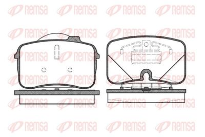Brake Pad Set, disc brake REMSA 0328.00
