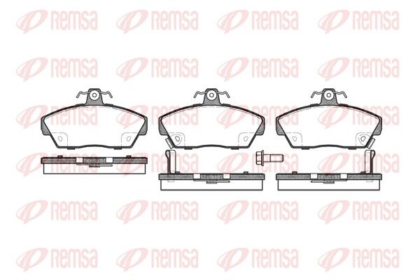 REMSA 0330.02 Brake Pad Set, disc brake