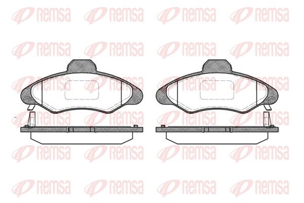 REMSA 0331.04 Brake Pad Set, disc brake