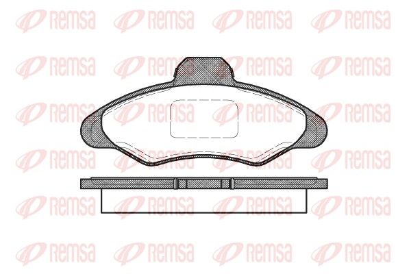 REMSA 0331.00 Brake Pad Set, disc brake