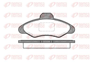 Brake Pad Set, disc brake REMSA 0331.00