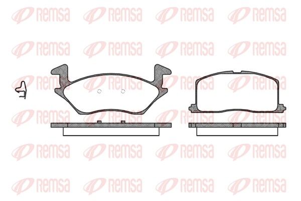 REMSA 0332.02 Brake Pad Set, disc brake