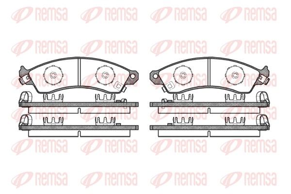 REMSA 0334.02 Brake Pad Set, disc brake