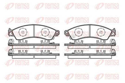Brake Pad Set, disc brake REMSA 0334.02