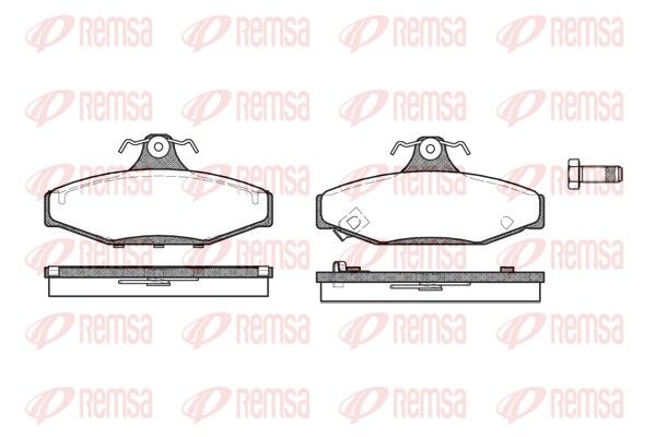 REMSA 0335.02 Brake Pad Set, disc brake