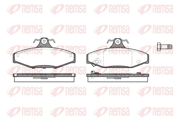 REMSA 0335.12 Brake Pad Set, disc brake