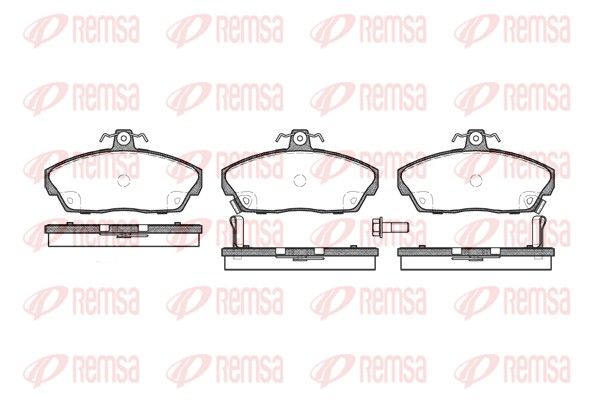 REMSA 0337.02 Brake Pad Set, disc brake