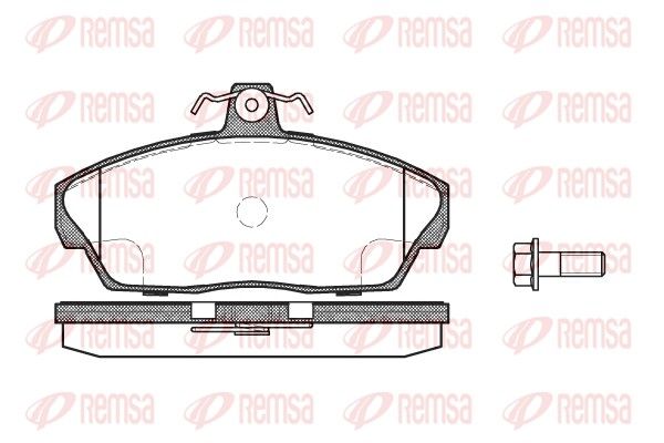 REMSA 0337.10 Brake Pad Set, disc brake