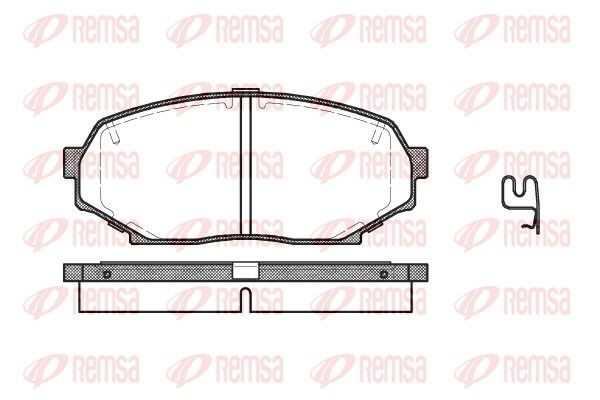 REMSA 0338.12 Brake Pad Set, disc brake